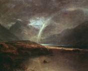 约瑟夫玛罗德威廉透纳 - Buttermere Lake,A Shower